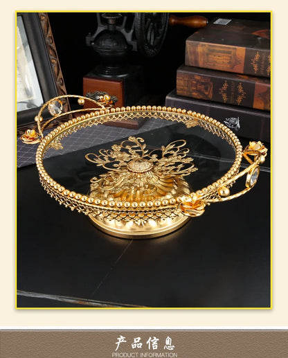 Elegant Glass Fruit Serving Plate