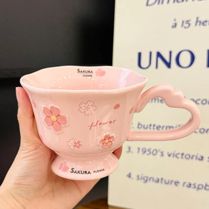 Sakura Flower Ceramic Coffee Cup
