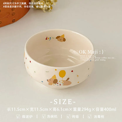 Cute Yogurt Bowl & Spoon