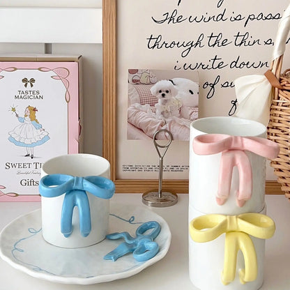 Bow Ceramic Cup & Plate