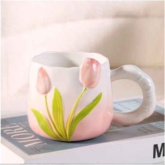 Tulip Mug with Lid & Spoon