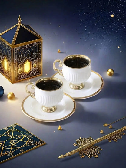 European Ceramic Espresso Cup Set – 90ml