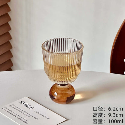 Round-Base Decorative Glass Cup