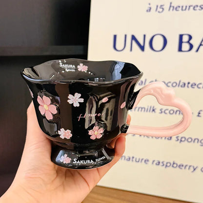 Sakura Flower Ceramic Coffee Cup