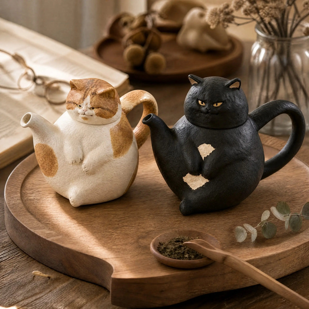 Cartoon Cat Ceramic Tea Set