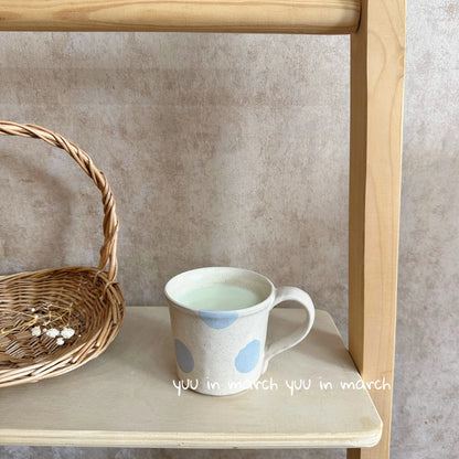 Blue Polka Dot Ceramic Tableware