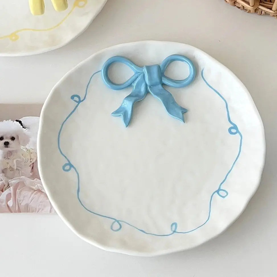 Bow Ceramic Cup & Plate