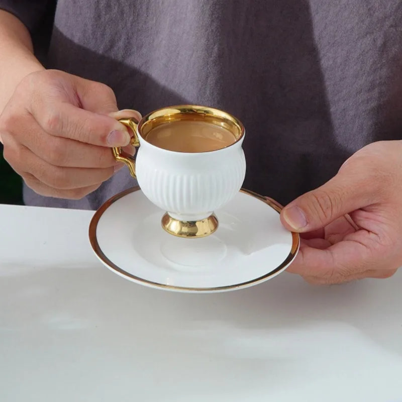 European Ceramic Espresso Cup Set – 90ml