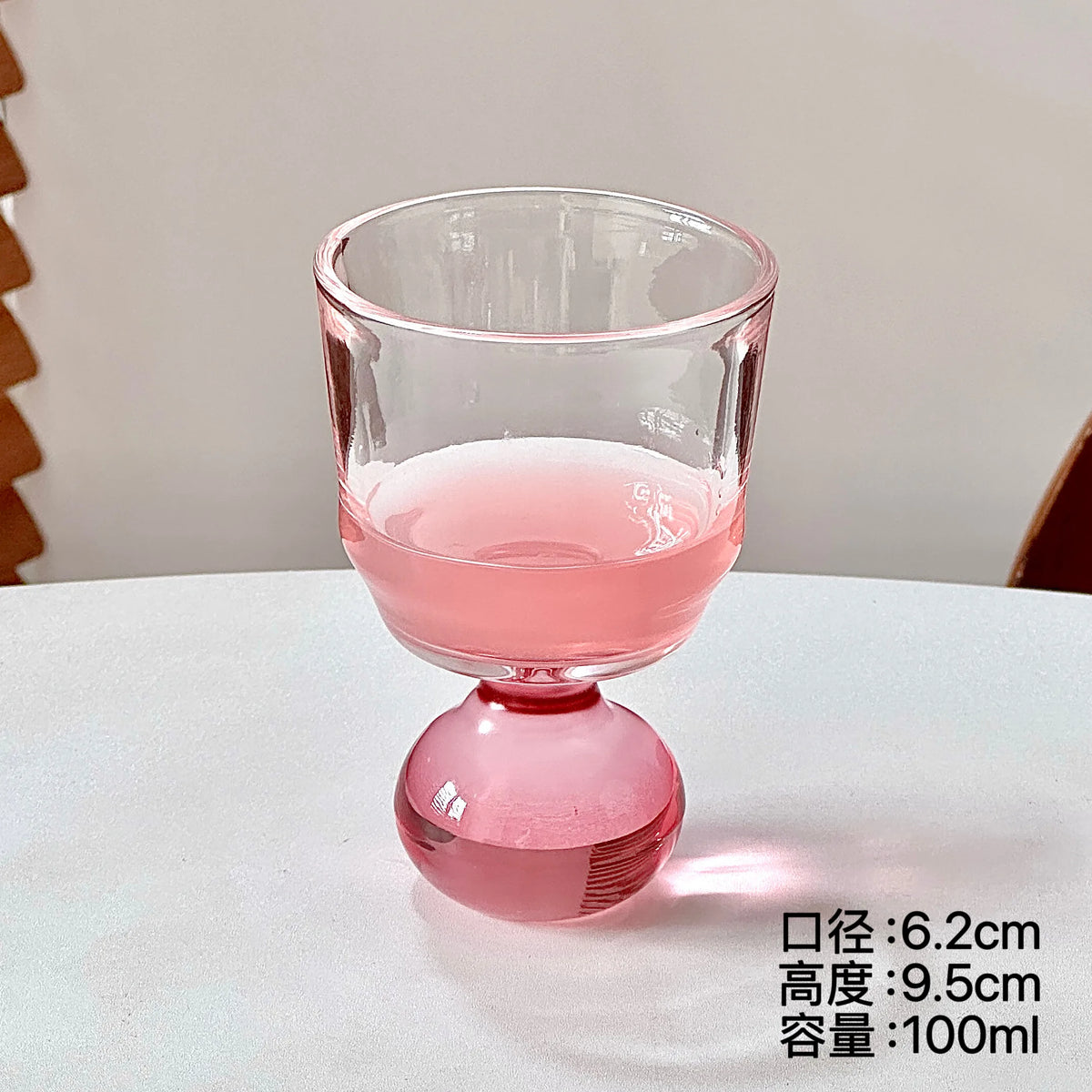 Round-Base Decorative Glass Cup