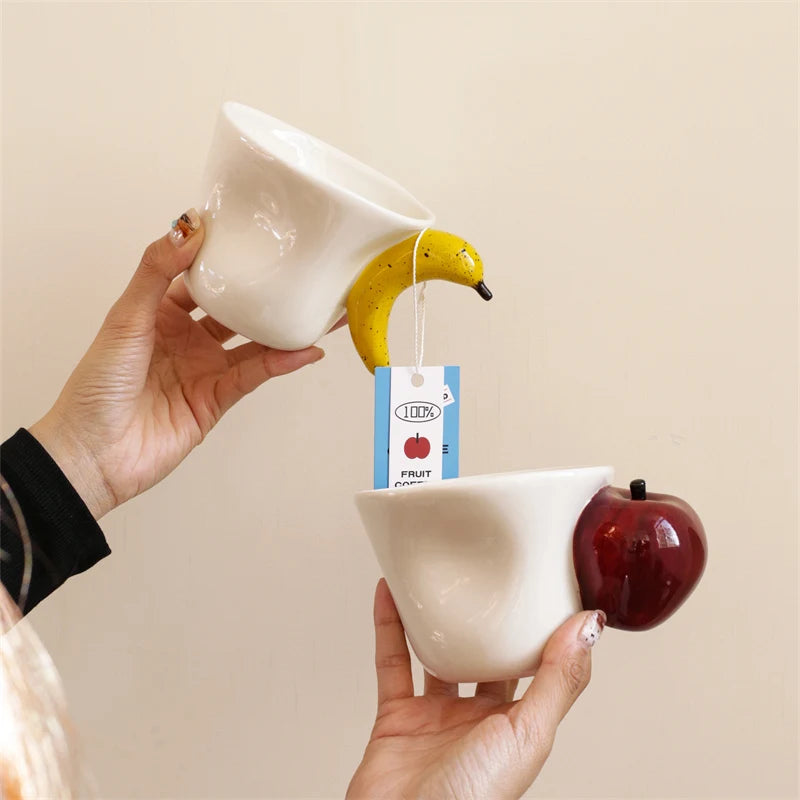 Apple & Banana Ceramic Mug