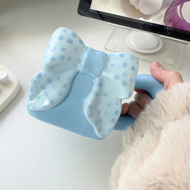 Butterfly Bow Ceramic Coffee Mug